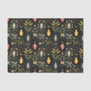 Papier Mousseline Caricatures florales et insectes