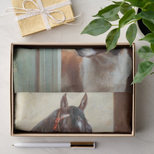 Papier Mousseline Carl Richert | Cheval Et Chien (Cadeau)