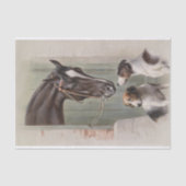 Papier Mousseline Carl Richert | Cheval Et Chiens (Recto)