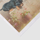 Papier Mousseline Carl Richert | Chiots Et Grenouilles Dachshund (Détail)