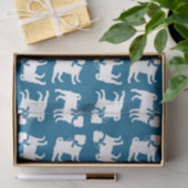 Papier Mousseline Carlin Fête Blue Thème Célébration (Cadeau)