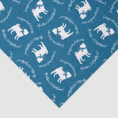 Papier Mousseline Carlin Fête Blue Thème Célébration (Détail)