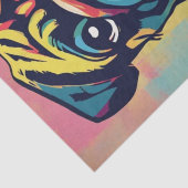 Papier Mousseline Carlin Pop Art Portraits : Un délice Découpage (Détail)