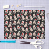 Papier Mousseline Carlins en Santa Hats Motif de Noël (Artisanat)