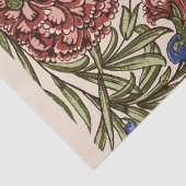 Papier Mousseline Carnation Carrelage Fleur Antique Art Rustique (Détail)