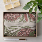 Papier Mousseline Carnation Carrelage Fleur Antique Art Rustique (Cadeau)