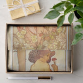 Papier Mousseline Carnation par Alphonse Mucha (Cadeau)