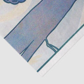 Papier Mousseline Carnation (quatre fleurs), Alphonse Mucha (Détail)