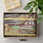 Papier Mousseline Carnaval Carrousel Horses 20x30 Découpage (Cadeau)