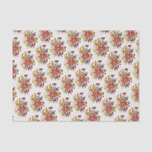 Papier Mousseline Carnaval des fleurs (Recto)