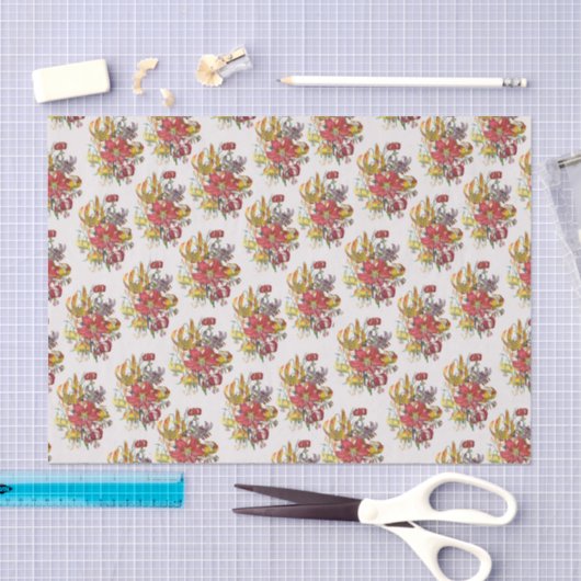 Papier Mousseline Carnaval des fleurs (Artisanat)