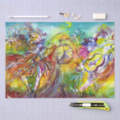 Papier Mousseline CARNAVAL ITALIEN / Mascarade vénitienne, Musique d (Artisanat)