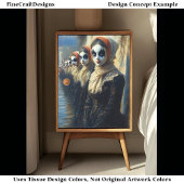 Papier Mousseline Carnaval Noir peint Acteurs visage BJ9 Découpage