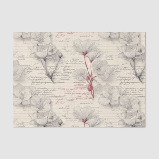 Papier Mousseline Carnet de terrain botanique (Recto)