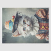 Papier Mousseline Carnival Cat Decoupage (Recto)