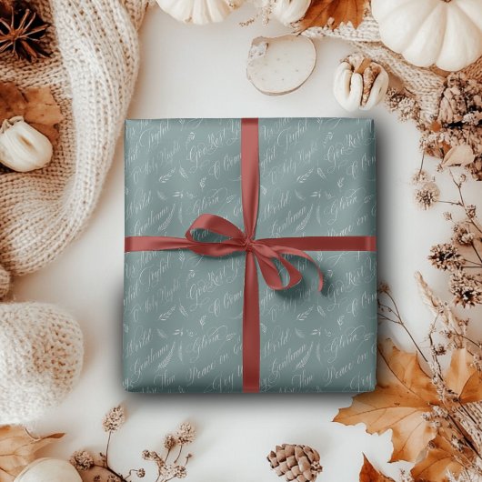 Papier Mousseline Carols bleus congelés