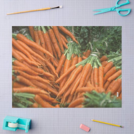 Papier Mousseline Carottes (Artisanat)
