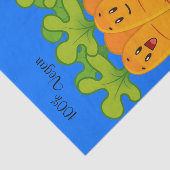 Papier Mousseline Carottes en papier de tissus lapin 100% Vegan (Détail)