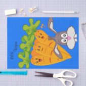 Papier Mousseline Carottes en papier de tissus lapin 100% Vegan (Artisanat)