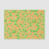 Papier Mousseline Carottes Oranges Et Vertes (Recto)