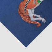 Papier Mousseline Carousel Animal Quagga Zebra Photo Papier Tissu (Détail)