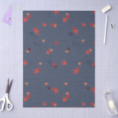Papier Mousseline Carpe d'automne - bleu (Artisanat)
