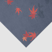 Papier Mousseline Carpe d'automne - bleu (Détail)
