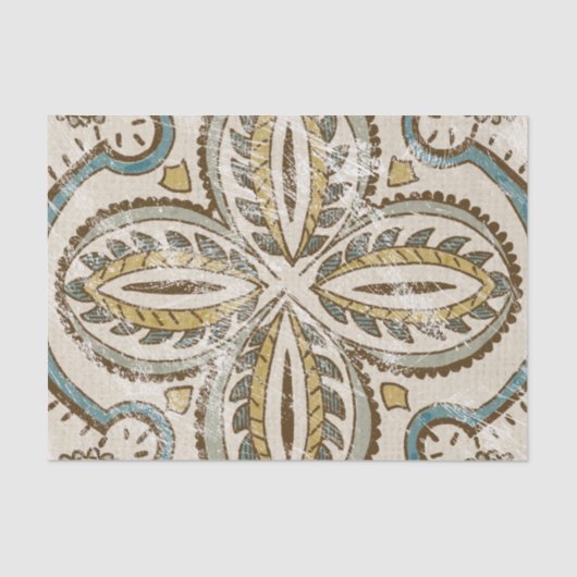 Papier Mousseline Carré Batik III non inscrit (Recto)