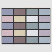 Papier Mousseline Carré coloré géométrique (Recto)