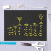 Papier Mousseline Carré de formule physique Invitation Sticker (Artisanat)