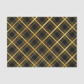 Papier Mousseline Carré Noir Et Or (Recto)