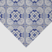 Papier Mousseline Carreau de céramique de bleu de cobalt (Détail)