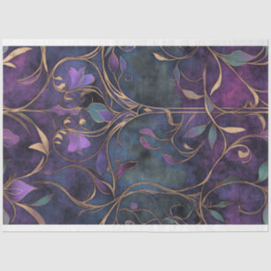 Papier Mousseline Carreau de motif répétitif Art Déco Fond sombre et