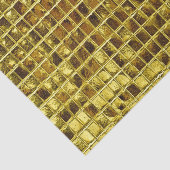 Papier Mousseline Carreaux en mosaïque d'or Élégant Découpage modern (Détail)