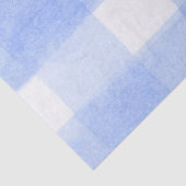 Papier Mousseline Carreaux Gingham Bleu Blanc (Détail)