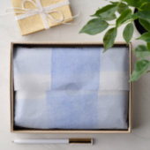 Papier Mousseline Carreaux Gingham Bleu Blanc (Cadeau)