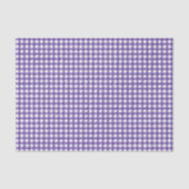 Papier Mousseline Carreaux Gingham Violet (Recto)