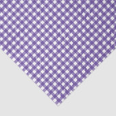 Papier Mousseline Carreaux Gingham Violet (Détail)