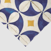 Papier Mousseline Carreaux portugais - Azulejo Motif Design (Détail)