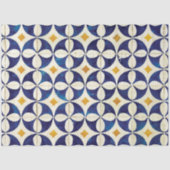 Papier Mousseline Carreaux portugais - Azulejo Motif Design (Recto)