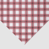 Papier Mousseline Carreaux Rouge Argyle Élégant (Détail)