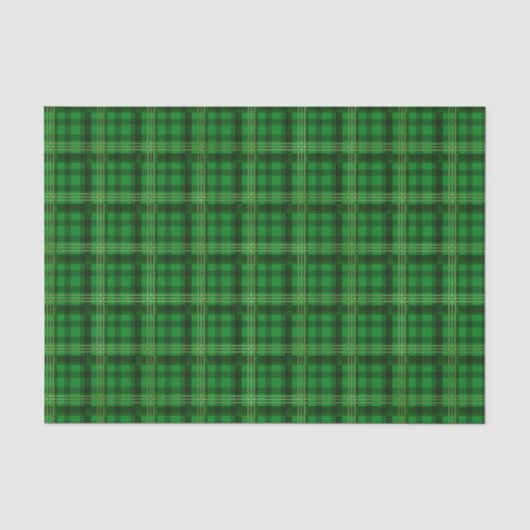Papier Mousseline Carreaux Verts (Recto)