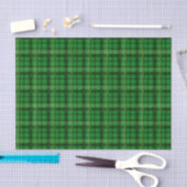 Papier Mousseline Carreaux Verts (Artisanat)