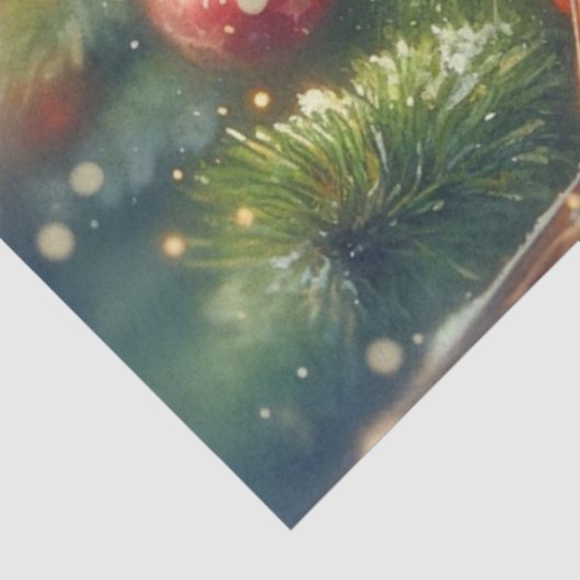 Papier Mousseline Carrefour magique du train de Noël (Détail)