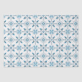 Papier Mousseline Carrelage bleu marocain Motif (Recto)