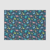 Papier Mousseline carrelage de dinosaure mignon motif  (Recto)