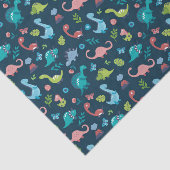 Papier Mousseline carrelage de dinosaure mignon motif  (Détail)