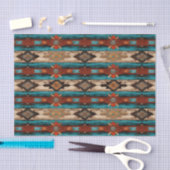 Papier Mousseline Carrelage Faux motif occidental découpage (Artisanat)