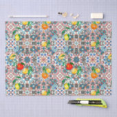Papier Mousseline Carrelage méditerranéen, mosaïque, citron, art d'é (Artisanat)