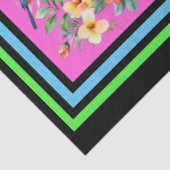 Papier Mousseline Carrelage Motif Découpage coloré d'oiseaux tropica (Détail)